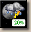 Wednesday Night: Slight Chance Showers And Thunderstorms then Partly Cloudy